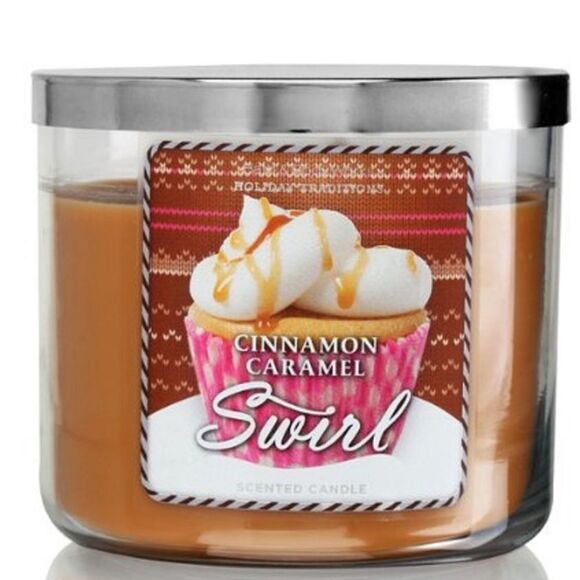 Cinnamon Caramel Swirl Candle by Bath and Body Works - Picture 1 of 6